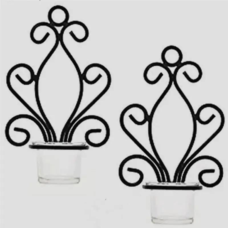 Железный настенный подсвечник креативный в европейском стиле украшение для дома