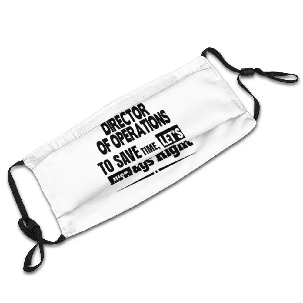 

Funny Director Of Operations Gift For Men Women Print Reusable Mouth Mask Washable Filter Anti Dust Face Mask 80S 90S Birthday