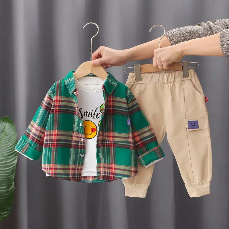 

Осенние детские комплекты, модная детская одежда, Кардиган с длинным рукавом, рубашки, футболка с мультяшным рисунком, повседневные штаны д...