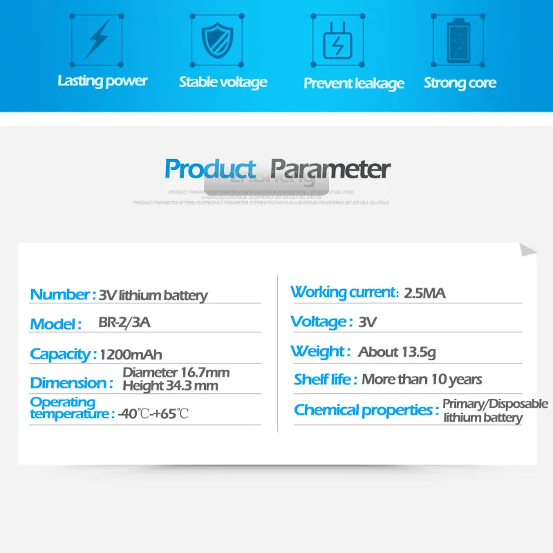 Оригинальный фотоаппарат Panasonic Φ/3A 3V BR2/3A BR2/3AE2P литиевая батарея для Fanuc система с