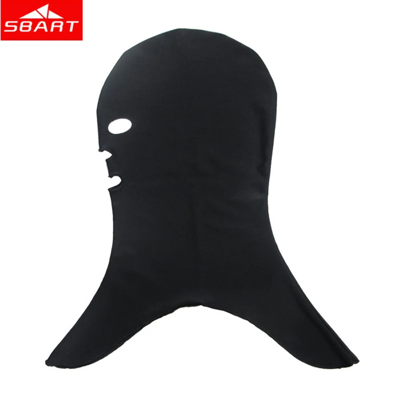 

SBART Hot Men Women Summer Lycra Swimming Caps Anti-UV Sunscreen Nylon Mask Facekini Head Ear Long Hair Protection Diving Hats I