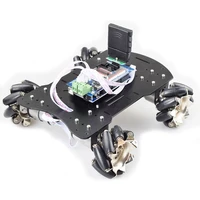 20kg big load 4wd all metal mecanum wheel omni robot car chassis kit platform with dc 12v encoder motor for arduino diy project