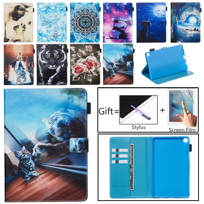 Мультяшный чехол для Samsung Galaxy Tab A 8 0 S Pen 2019 SM-P200 P205 с изображением кошки цветка
