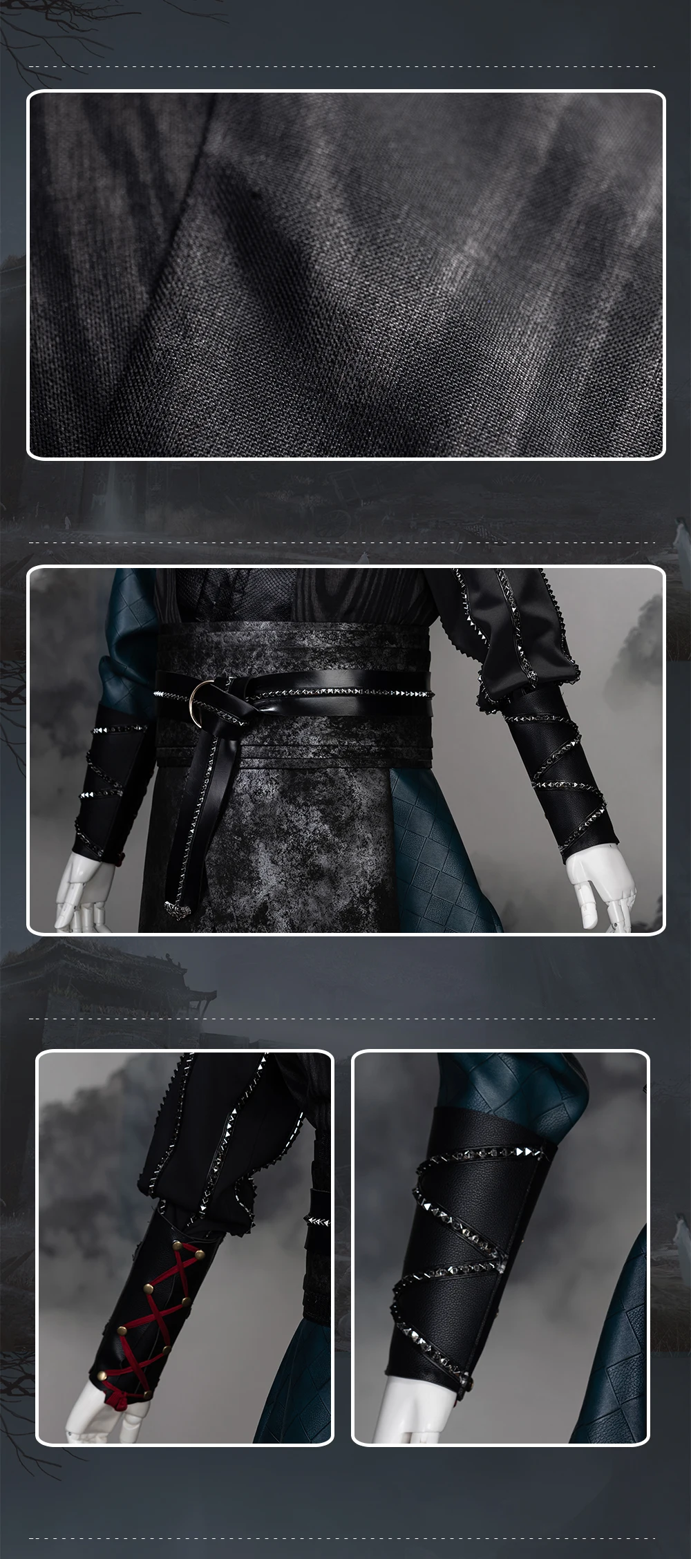Предпродажа Uwowo ТВ сериал МО дао ЗУ Ши Untamed Wei Wuxian Косплей Костюм Вэй ин заклепки версия