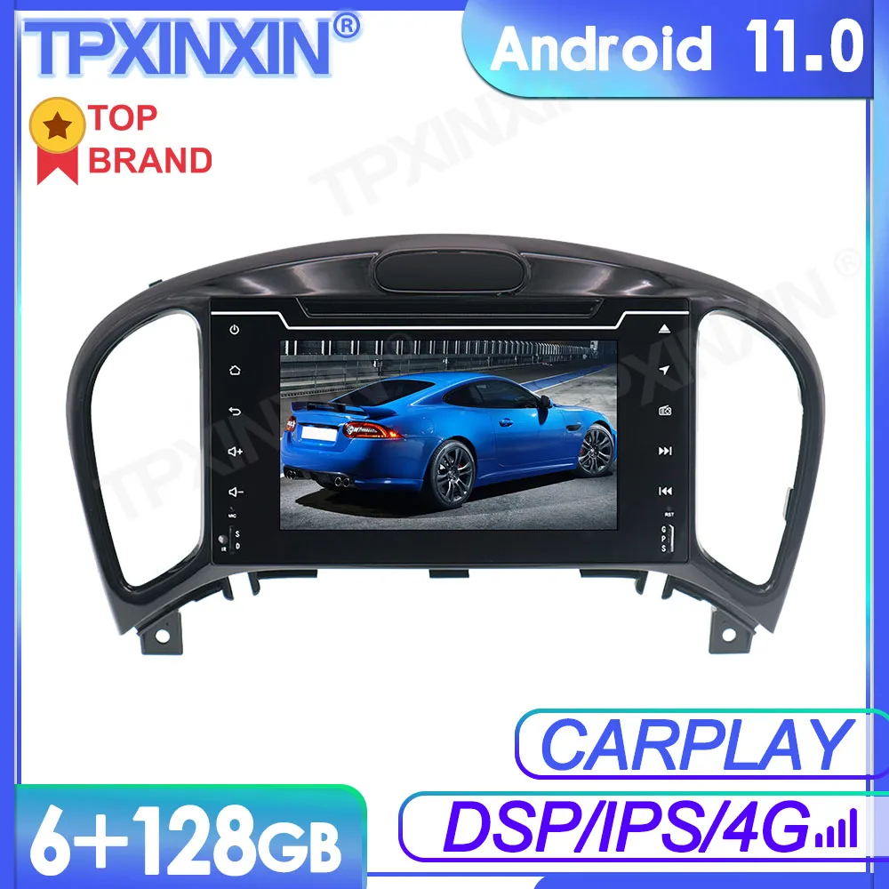 

6+128G Android 11 For NIssan Juke 2011 -2017 Car Multimedia Player GPS Navi Audio Stereo Screen DVD Head Unit Tape Recorder