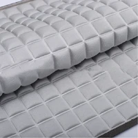 4 yards sponge composite polyester checkered embossed stretch fabric neoprene warm sports protective gear vest luggage fabric