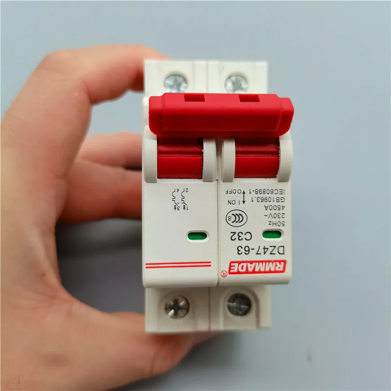 Мини-выключатель DZ47-63 2P выключатель миниатюрный бытовой воздуха 6a 10A 16a 20A 25A 32A 40A 50A