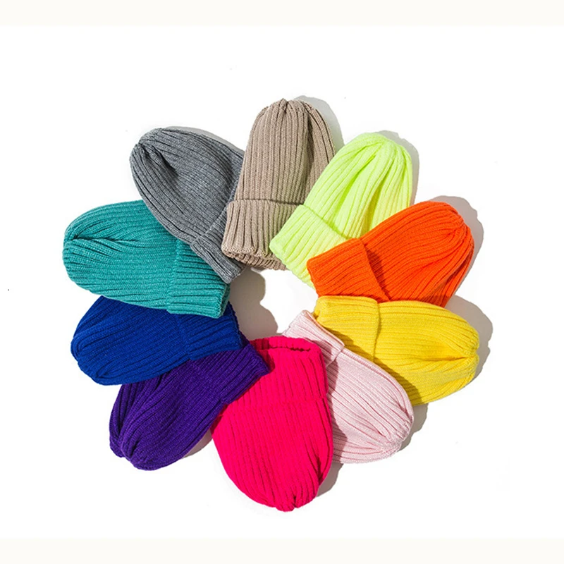 Новинка модные вязаные шапки бини для мужчин и женщин теплая шапка в стиле