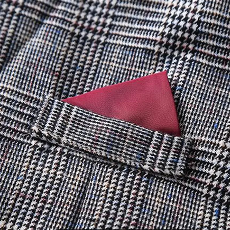 Новинка комплект одежды для девочек подростков Осенний клетчатый костюм куртка +