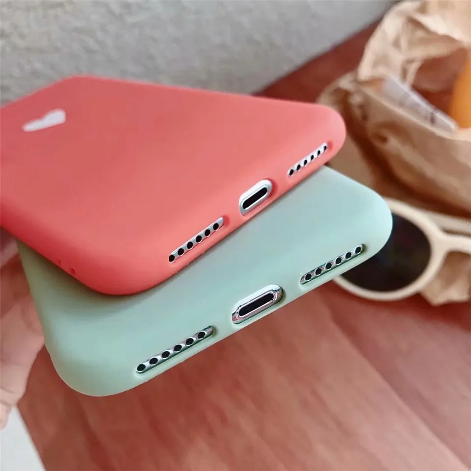 Глазурь Любовь Сердце задняя крышка funda для iPhone 7 plus Чехлы Apple X XR XS MAX 8 coque 6 6s |