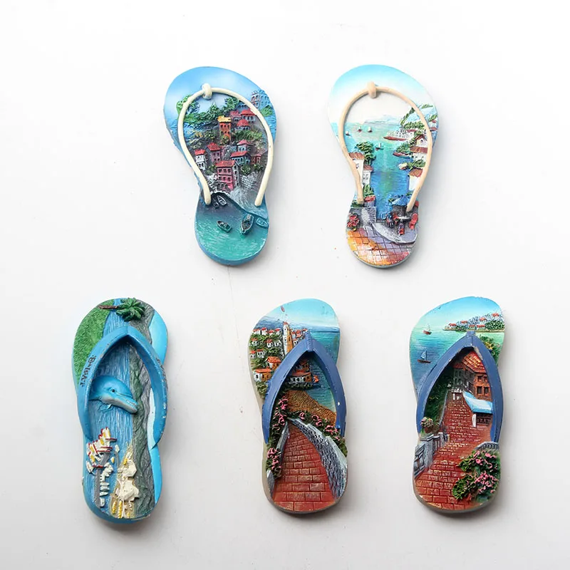 Сандалии ручной работы дизайнерские украшения магниты на холодильник