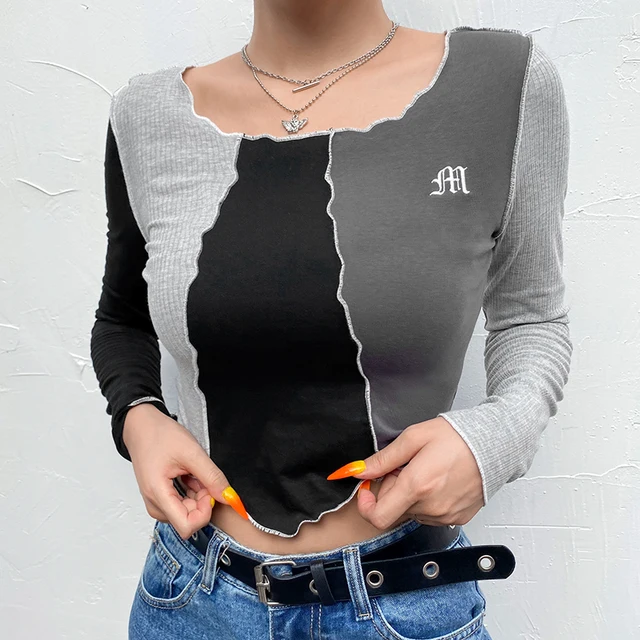 Vintage Patchwork Split krótki Top Tees kobiety Gothic z długim rękawem haft Casual estetyczne dziewczyny t-shirty jesień 2020 Iamhotty tanie i dobre opinie REGULAR Sukno CN (pochodzenie) Na wiosnę jesień COTTON spandex SHORT NONE tops Z KRÓTKIM RĘKAWEM Pełne Dobrze pasuje do rozmiaru wybierz swój normalny rozmiar Vintage Patchwork Split krótki Top Tees kobiety Gothic z długim rękawem haft Casual estetyczne dziewczyny t-shirty jesień 2020 Iamhotty tanie i dobre opinie REGULAR Sukno CN (pochodzenie) Na wiosnę jesień COTTON spandex SHORT NONE tops Z KRÓTKIM RĘKAWEM Pełne Dobrze pasuje do rozmiaru wybierz swój normalny rozmiar