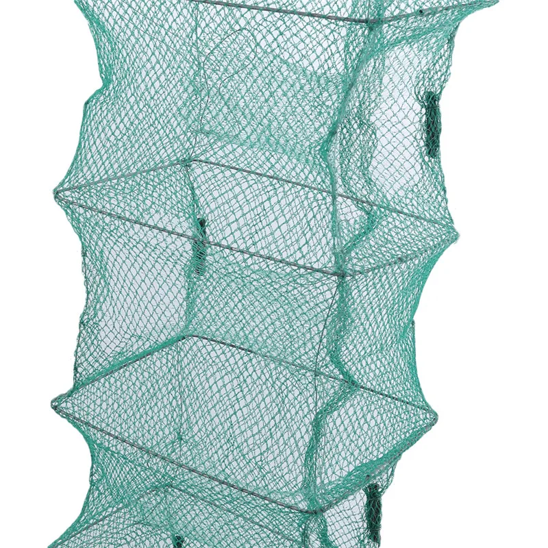 Foldable Fishing Net Multifunctional Portable Nylon Crab Crayfish Lobster Catcher Live Trap Fish Tools | Спорт и развлечения