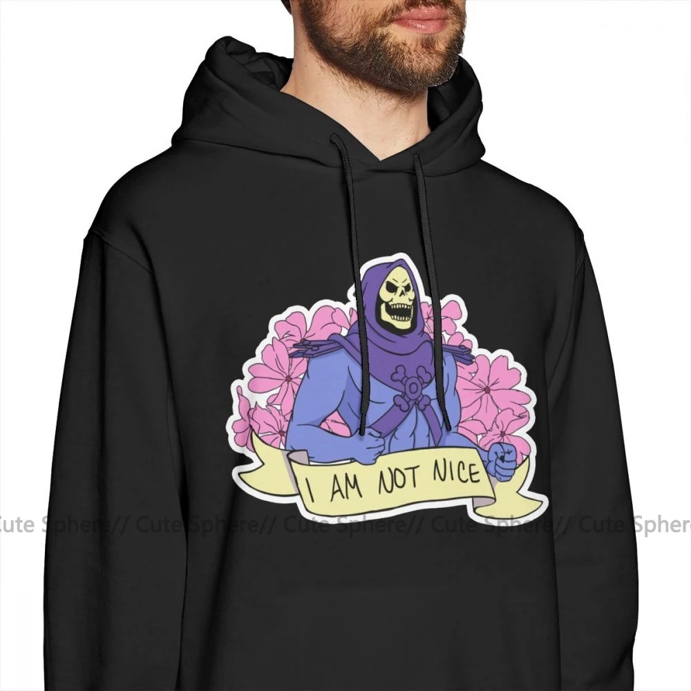 Скелетор Толстовка I AM NOT милые толстовки модный Свободный пуловер толстовка с