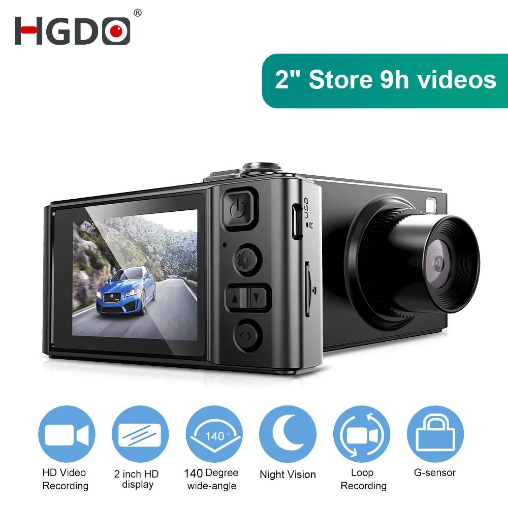 Автомобильный видеорегистратор HGDO 2 дюйма Full HD 1080P|Видеорегистраторы| |