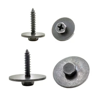 20pcs 4mm 5mm hex screw car water tank bottom shield metal screw washers front bumper side skirts m5 self tapping screws for bmw