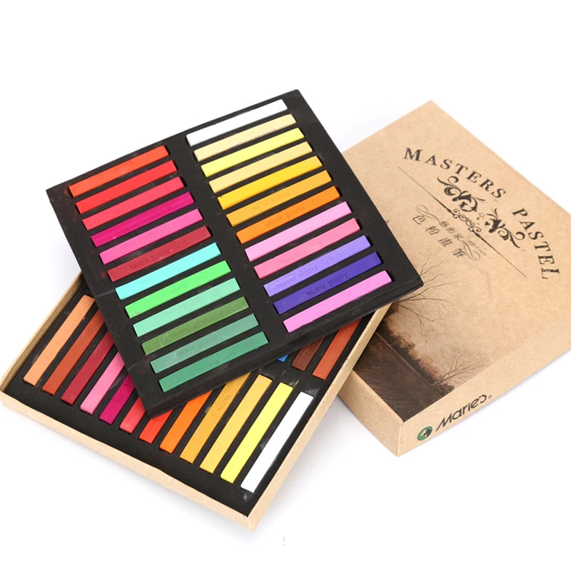 Marie's Painting мелки мягкие сухие пастельные 48 цветов Набор школьные офисные