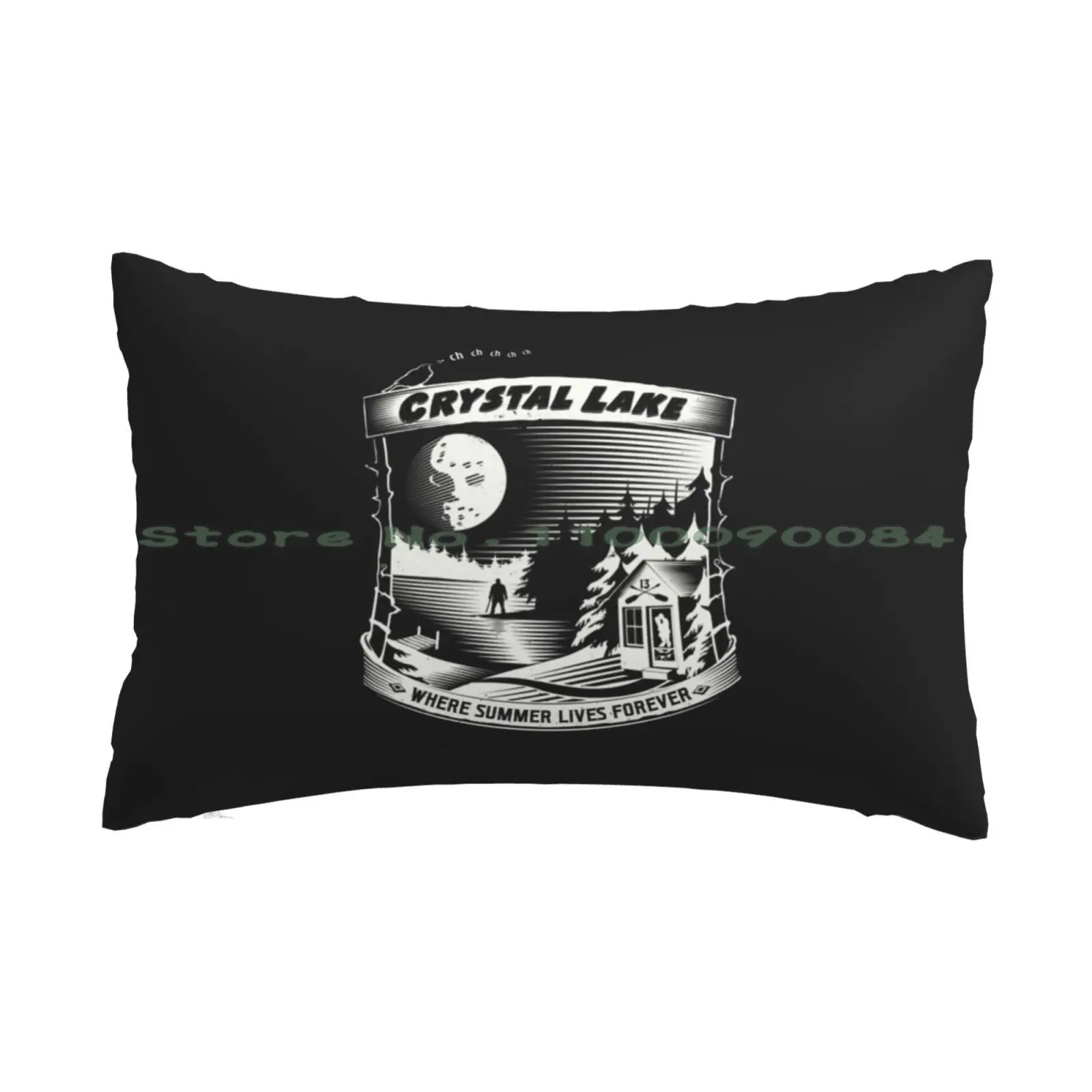 

Camp Crystal Lake : Where Summer Lives Forever Pillow Case 20x30 50*75 Sofa Bedroom Camp Crystal Lake Horror Jason Voorhees