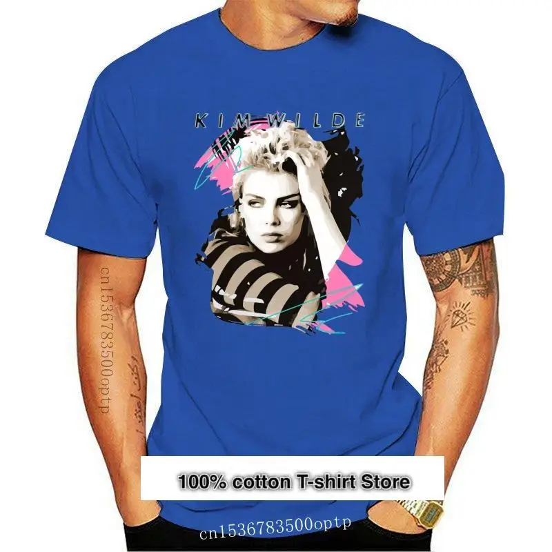 

Hombres Nuevos camiseta Kim Wilde 80s Retro lavado Vintage 1980s Pop niños de América Unisex T camisa camiseta camisetas top