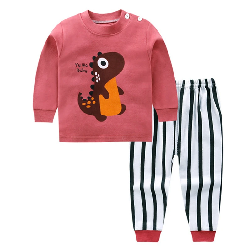 

Children Pajamas Sets For Baby Girls Boys Cartoon spring Sleepwear Clothing Suit Animal Pyjamas Pijamas Trousers