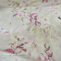 silk georgette chiffon fabric dress elegant large wide thin skirt shirt diy sewing