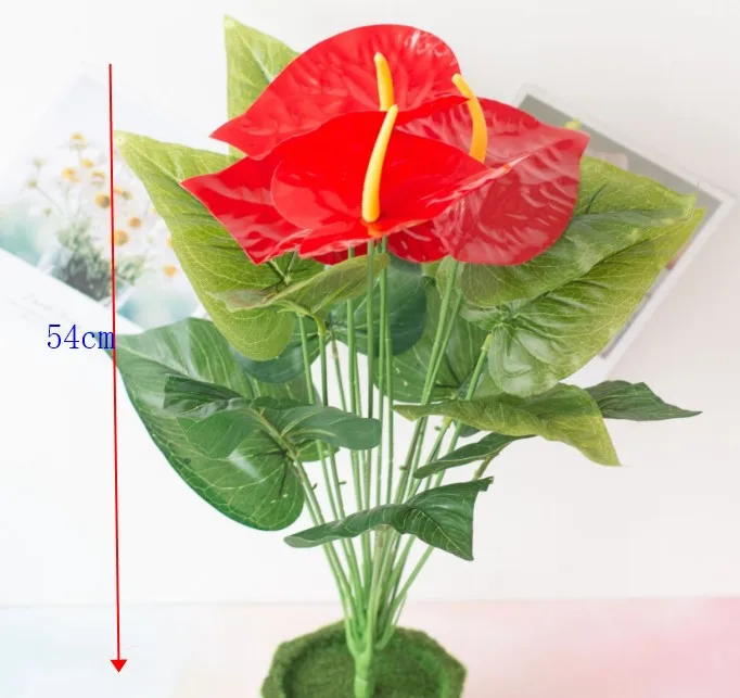 12 вилок/букет искусственные растения зеленые листья в форме Панциря Черепахи