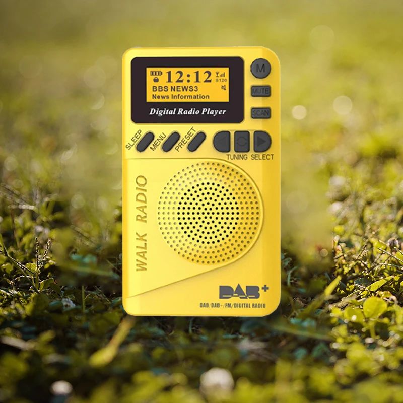 Портативный беспроводной динамик DAB + /FM с поддержкой TF-карты MP3 светодиодный