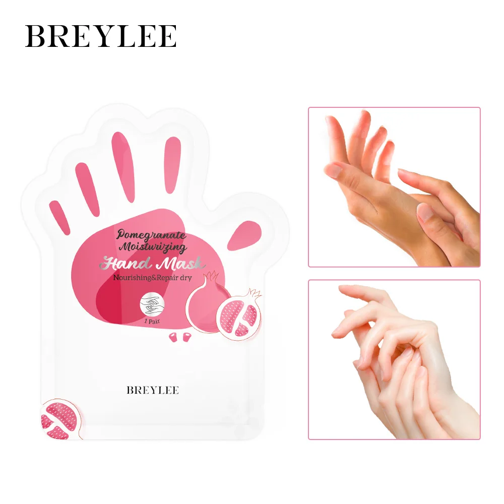 

BREYLEE Red Pomegranate Scrub Hand Mask Gentle Exfoliating Dead Skin Dull Wrinkles Moisturizing Improving Dry Rough Hand Skin