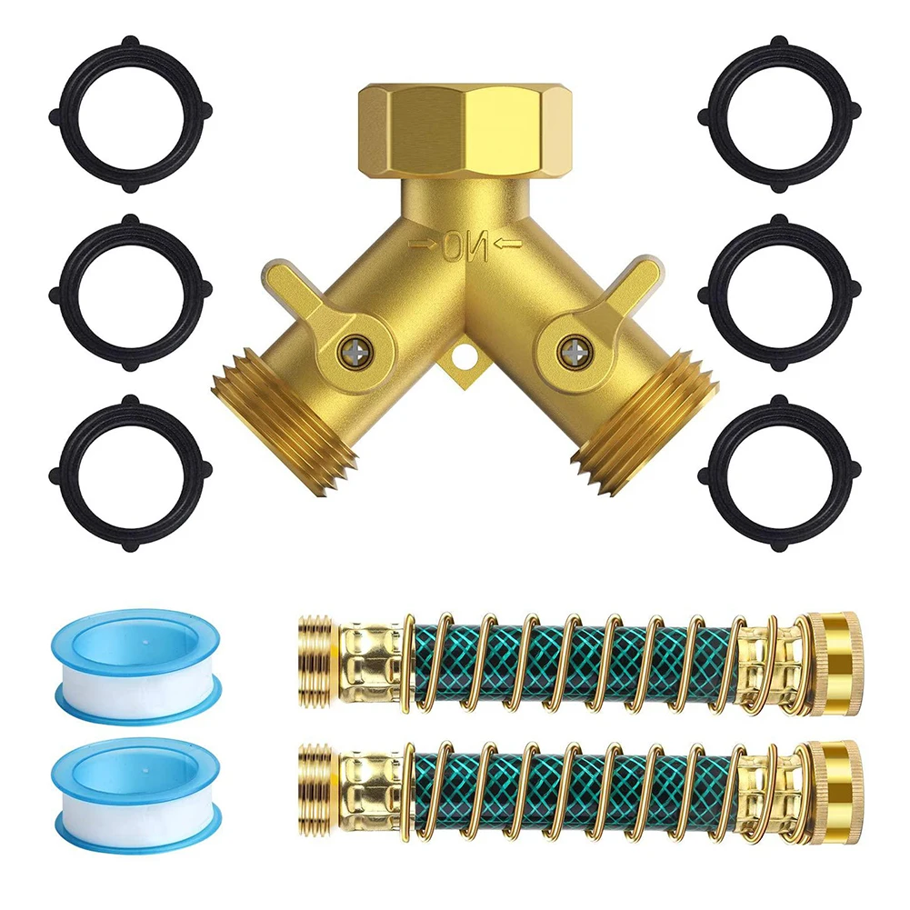 

Стандартный американский Размер Φ 2-сторонний латунный соединитель для крана с Y-образным клапаном с 2 протекторами для шланга + 6 резиновой п...