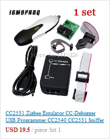 CC2531 CC2540 Zigbee Sniffer Беспроводная плата Bluetooth синий 4,0 модуль захвата ключа USB программатор Кабельный разъем загрузчика