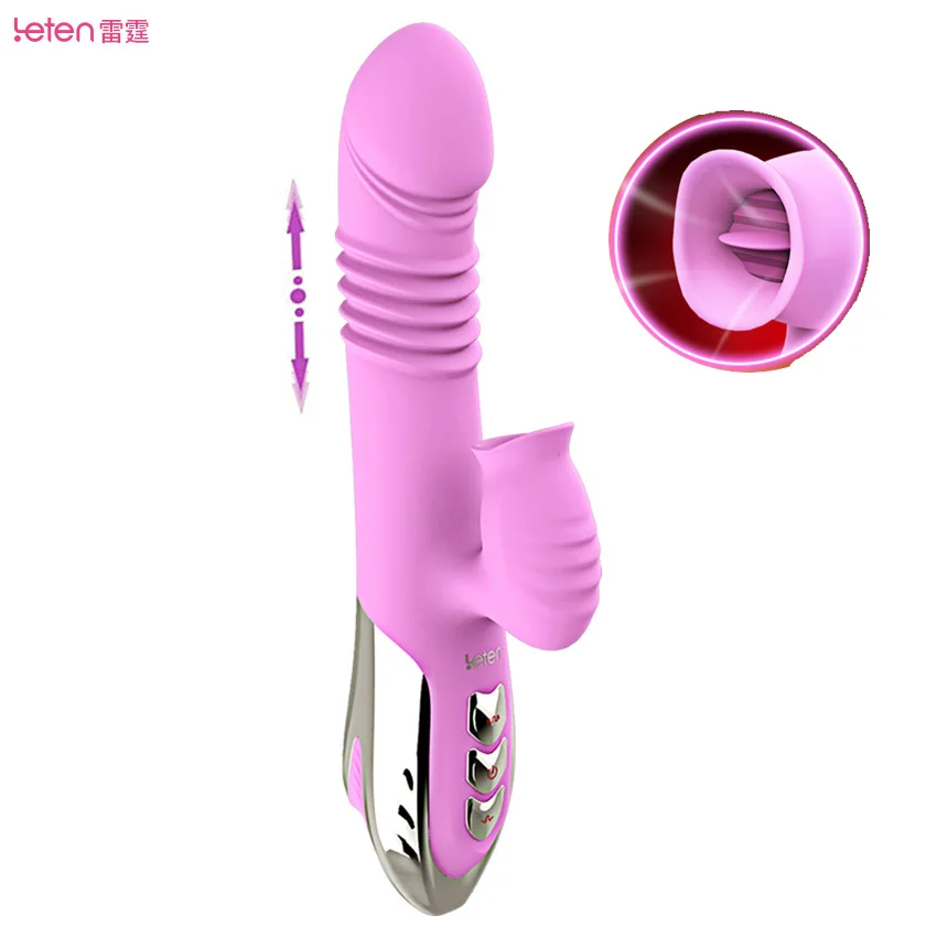 Leten G spot (точка толкая вибратор фаллоимитатор Рот язык лизание Стимулятор клитора