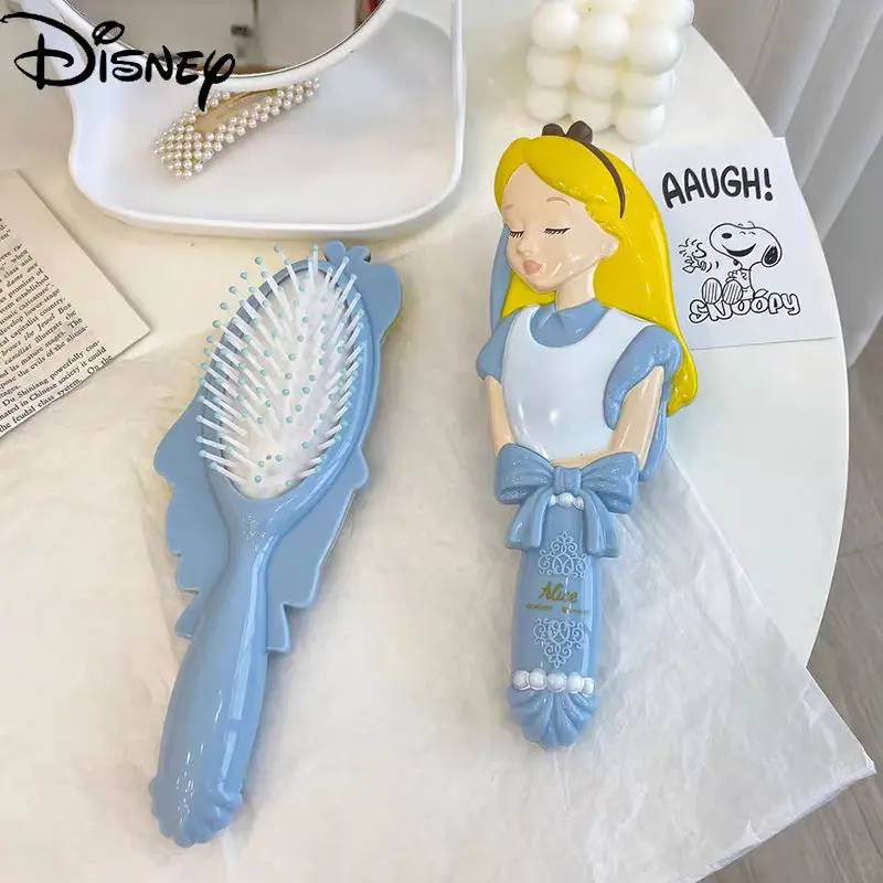

Disney Cartoon Alice Princess Airbag Comb Massage Anti-static Curly Hair Comb Creative Portable Air Cushion Comb