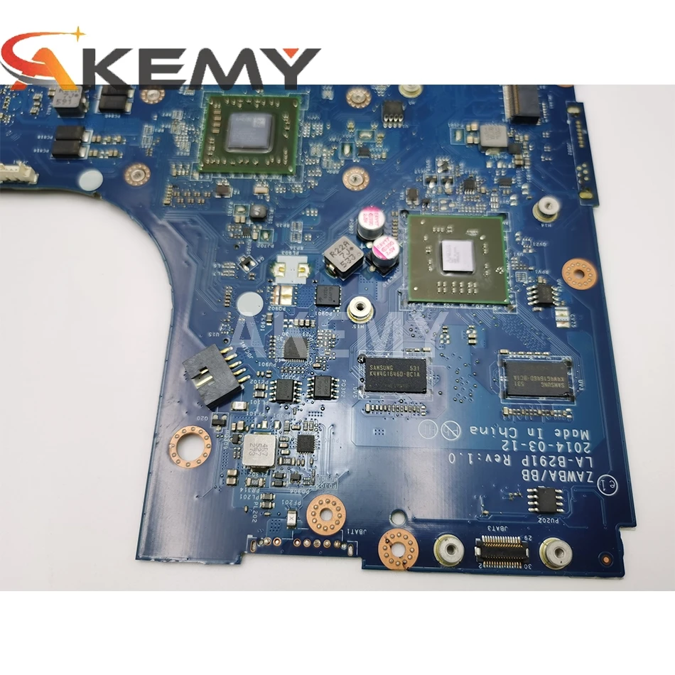 

Akemy Free Shipping New ZAWBB LA-B291P Laptop mainboard for Lenovo B50-45 motherboard with E1-6010 CPU for R2 video card test OK