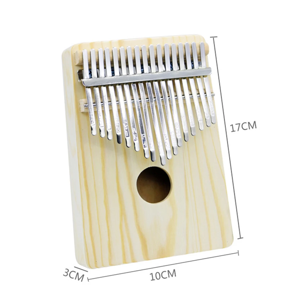 17 клавиш Kalimba большой палец пианино Sanza Mbira Высококачественная сосновая древесина