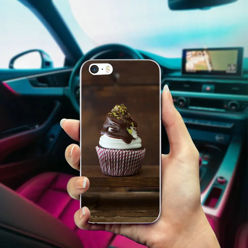 Soft Clear TPU Silicone Phone Cases Coque for iPhone X XR XS 11 Pro Max 4 4S 5 5S 5C SE 6 6S 7 8 Plus Bags Chocolate Cake | Мобильные