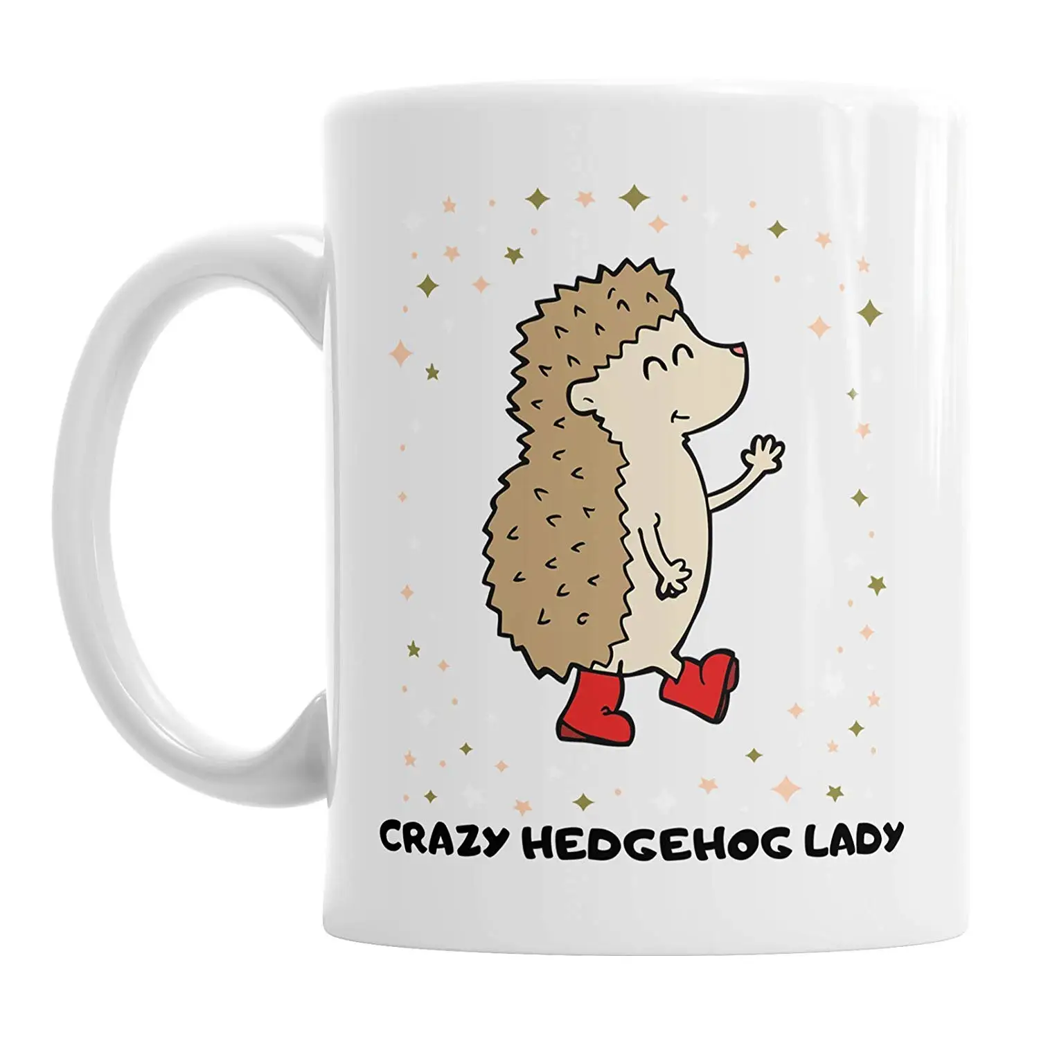 Кружка Crazy Hedgehog Lady Cup-забавная Милая | Дом и сад