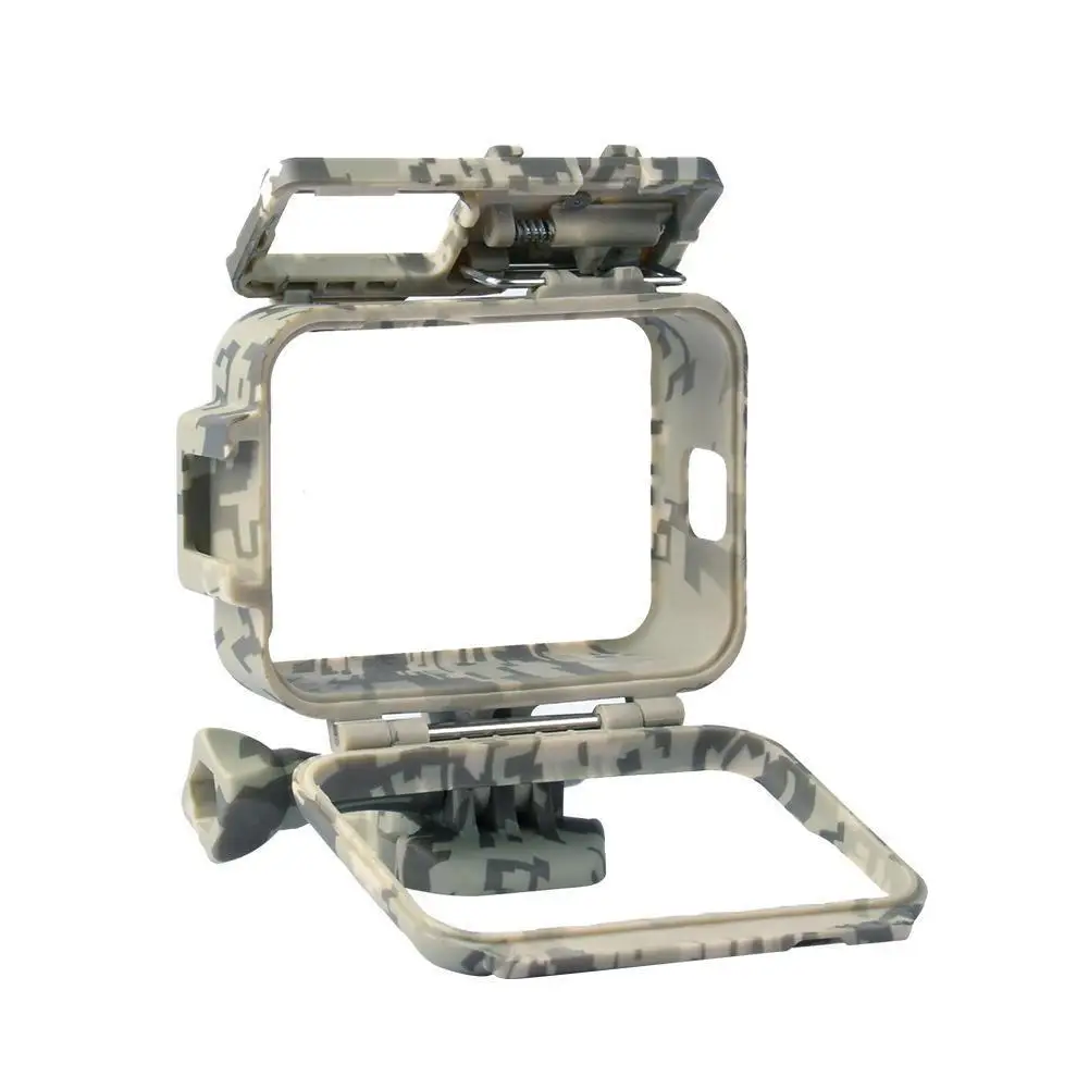 

Защитный чехол с камуфляжной рамкой, крутой Камуфляжный протектор 9 для GoPro, аксессуары Hero, корпус ll, армейский корпус для камеры GoPro O8C5
