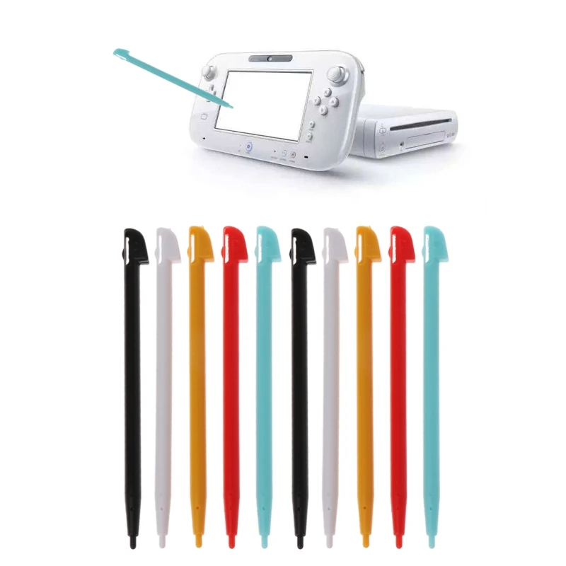 

10Pcs Stylish Color Touch Stylus Pen for nintendo Wii U WIIU GamePad Console Dropshipping