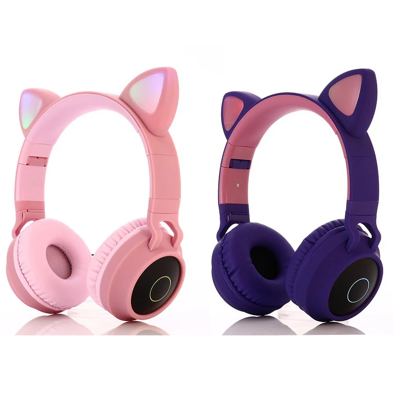 Светодиодный с милыми кошачьими ушками Шум шумоподавления Беспроводной