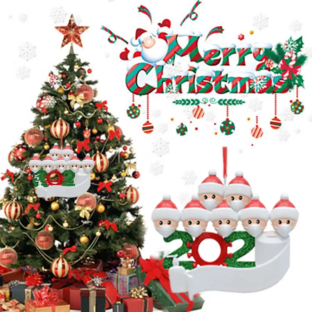 

Christmas Birthdays Party Decoration Gift Product Christmas Tree Personalized Hanging Ornament Pandemic Social Distancing