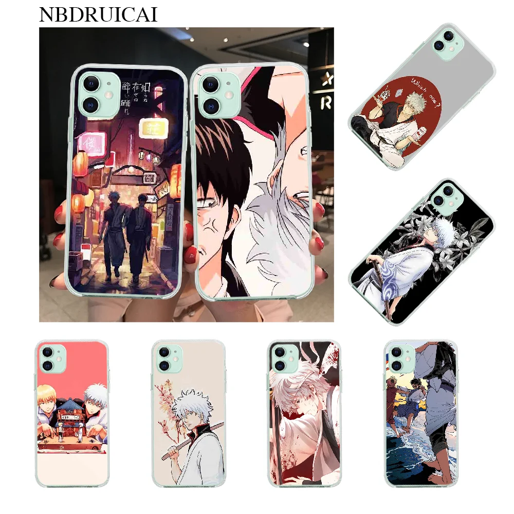 Мягкий силиконовый чехол для телефона NBDRUICAI Gintama The Movie TPU iPhone 11 pro XS MAX 8 7 6 6S Plus X 5S SE XR
