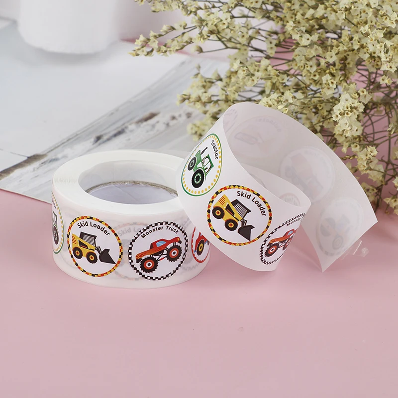 500 шт./рулон Детские перфорированные наклейки на автомобиль|Наклейки| |