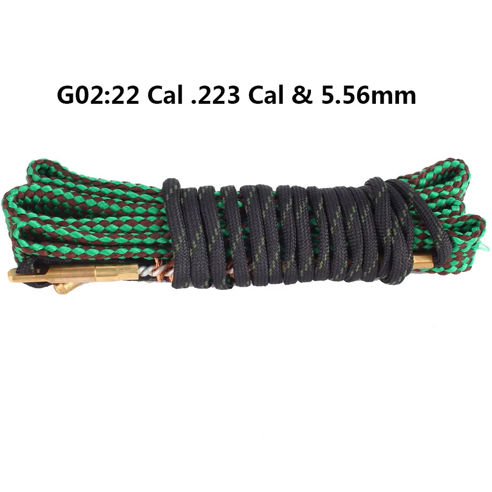 Тактический пистолет чистящий шнур набор чистящая бочка щетка G02:.22 Cal.223 Cal & 5 56 мм