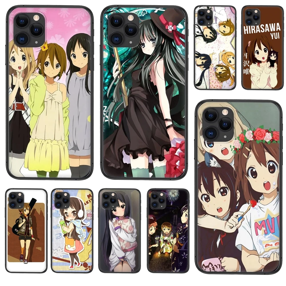 Для Huawei P50 P40 P30 P20 P10 Lite E Plus Pro P Smart Z 2019 2020 2021 K On! Hirasawa Yui Аниме Черный Бампер Модная Примечательность искусства.