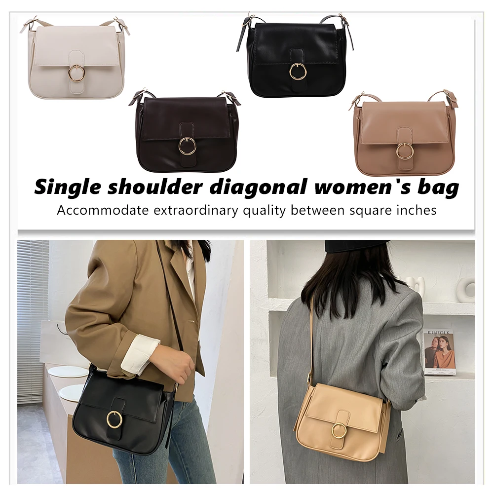 Винтажные женские стильные Женские однотонные маленькие сумки через плечо