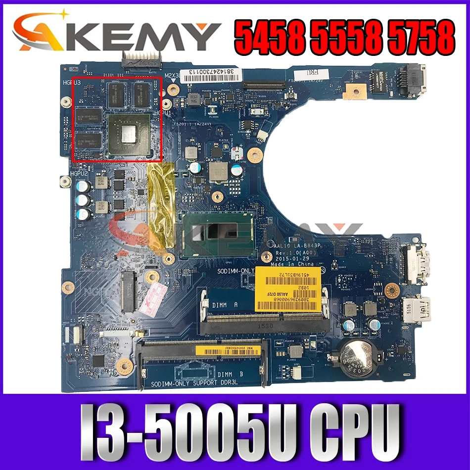 

Материнская плата для ноутбука Dell INSPIRON 5458 5558 5758