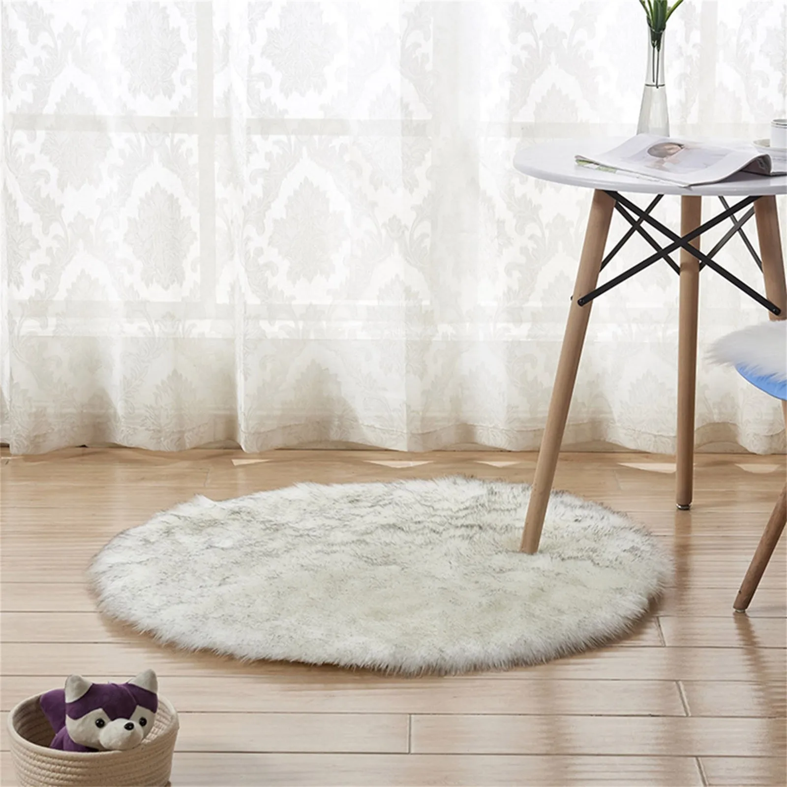 

Faux Fur Rug Fluffy Sheepskin Chair Cover Area Rugs Shaggy Floor Carpet For Beside Bedrooms Living Room Kids Rooms Sofa Decor