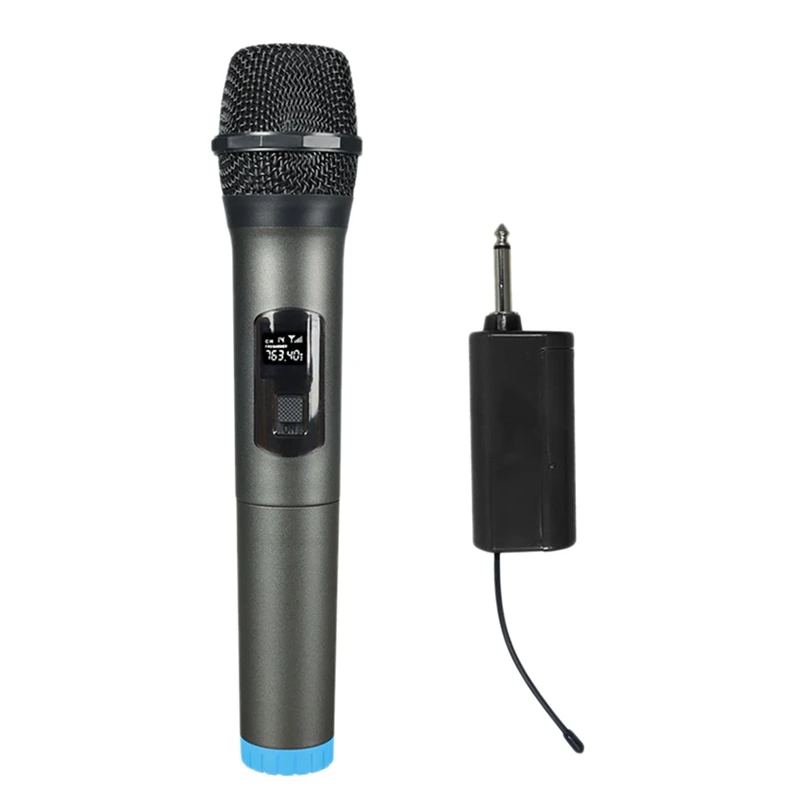 

Wireless Microphone with Rechargeable Receiver Handheld Microphone Used for Parties Karaoke Speech 200 Inches