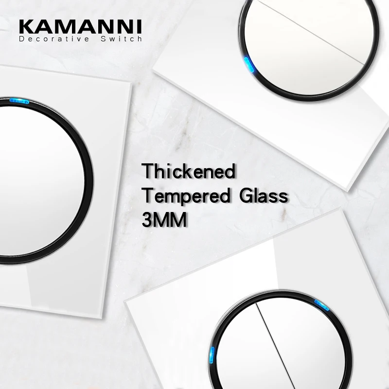 Kamanni выключатель света кнопочный светильник Настенные переключатели 1/2/3 Gang 1/2 Way