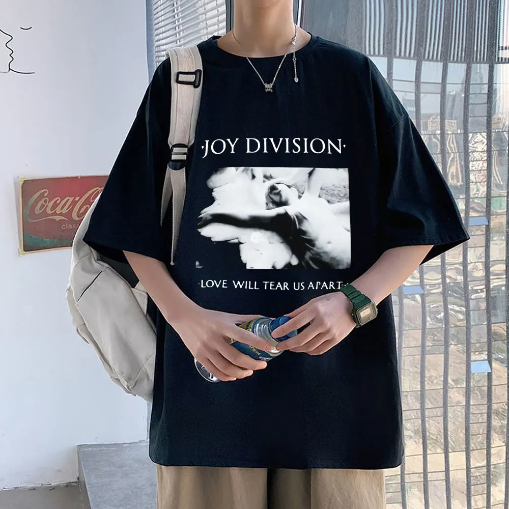 

JOY DIVISION LOVE WILL TEAR US APART BLACK T SHIRT Harajuku Creative Cotton Tshirt Summer Men Women Fashion Euro Size T-shirt